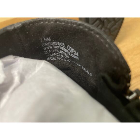 Born Women's Rani Black Boots Leather Size 7.5 NIB Waterproof Western Style - Picture 9 of 11